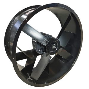 Corrosion resistant Black Epoxy Powder Coated Tube Axial Duct Fans. 