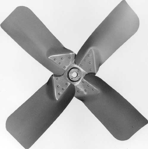 Details about   S-26-11 26" OD x 6-1/2" Wide 4 Blade Axial Fan Blade Propeller Assembly 